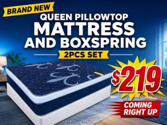 🟢NEW QUEEN PILLOWTOP SET $219