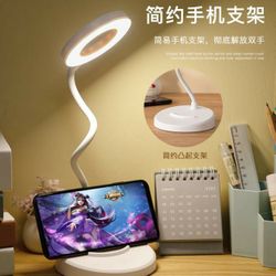 NEW Rechargeable led Desk Lamp 3 brightness 360° Flexible Phone Stand Dorm