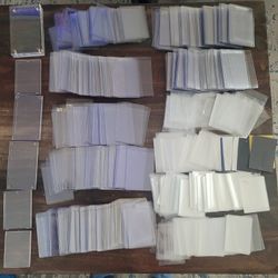 🔥 HUGE Pre-Owned Trading Card Supplies Lot Top Loaders Penny Sleeves Hard Cases One Touches Sports Cards Pokemon MTG Collectibles