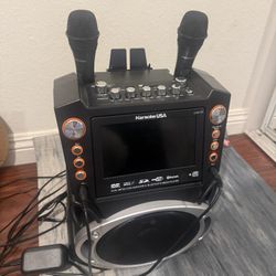 Karaoke Machine & Mics For Sale 