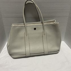 White Leather Handbag