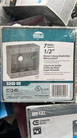 Bell Outdoor Metal 2-Gang Outlet Box