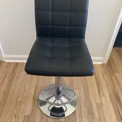 Leather Swivel Stool
