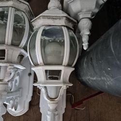 antique lamps in very good condition four