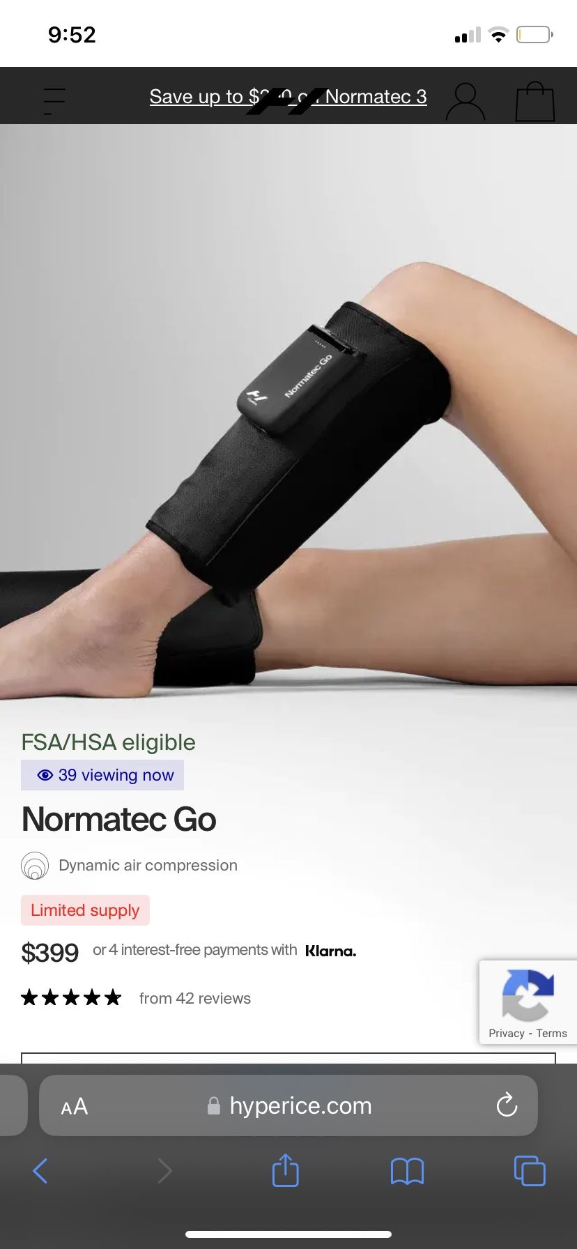 Brand New Normatec Go