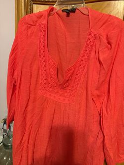Coral Crotched V Neck