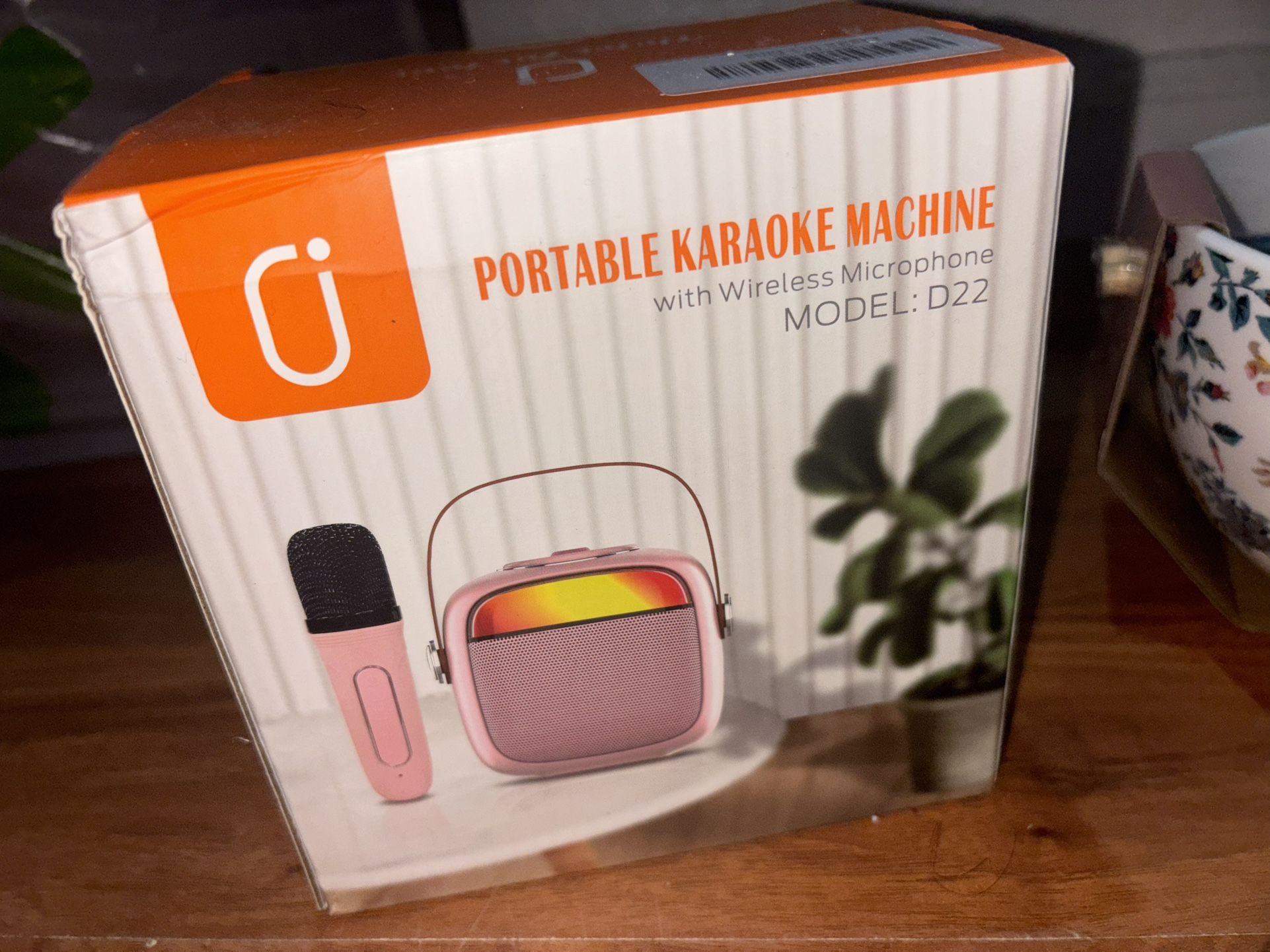 Pink Portable Karaoke Machine