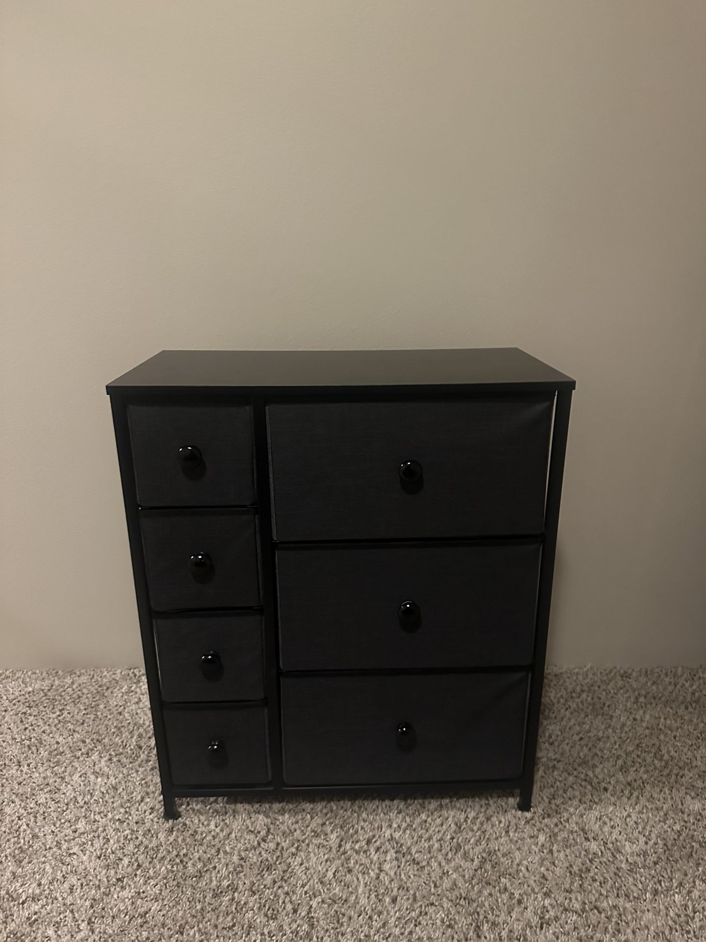 7-Drawer Fabric Storage Dresser – Great Condition – $40