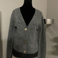 Women/teen/cardigan/H&M/ Small/new/gray