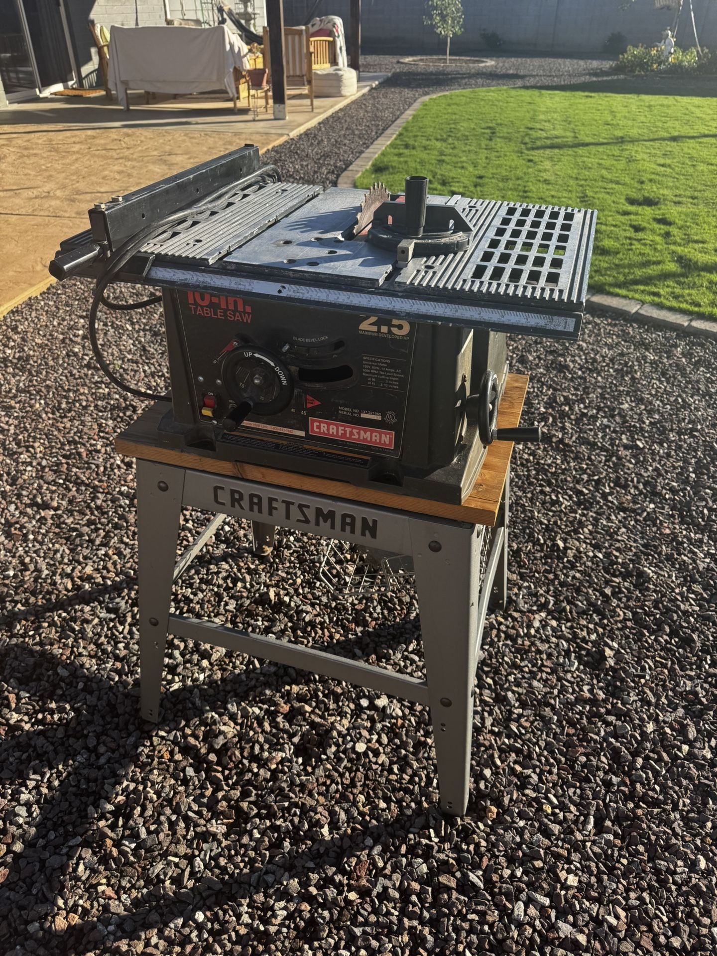 Craftsman Table Saw & Stand