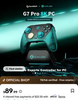 GameSir G7 Pro 8K PC Aimlabs Edition (Not for Xbox) Esports Controller for PC, Andr