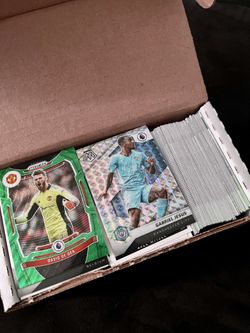 Box of soccer cards