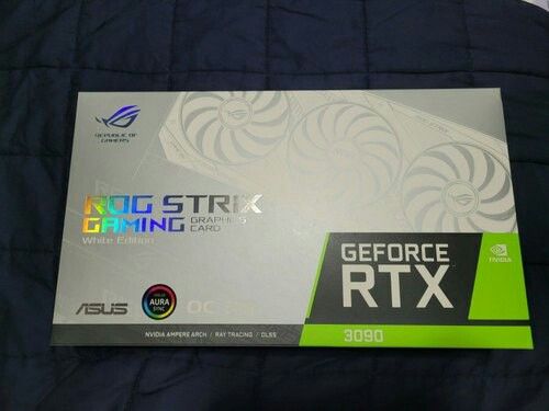ASUS ROG STRIX NVIDIA RTX 3090 White OC Edition Gaming Graphics Card, Memory Size: 24GB

