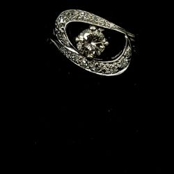 14K White Gold Diamond ring approx .50ctdw size 8-1/4 no trades pick up in Tacoma 