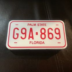Vintage! Palm State, Florisa License Plate pencil holder