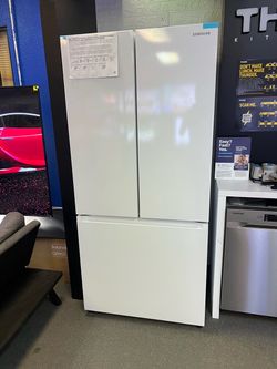 Samsung white French door refrigerator
