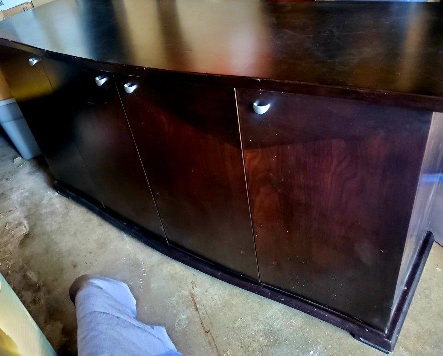 Stunning Mohagany Mirror Credenza