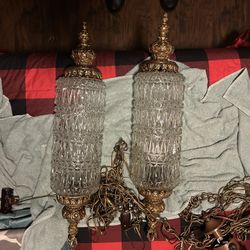 60’s vintage swing lamps $100