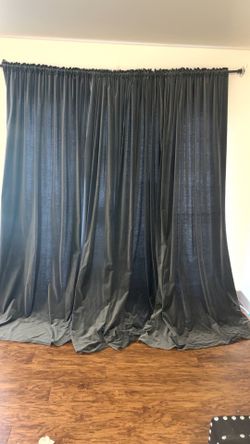 Suede Long Curtains