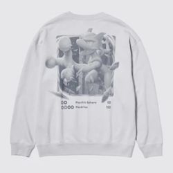 New Mewtwo Pokemon Uniqlo Sweat Shirt Uni Sex Long Sleeve Japan Japanese Size L LARGE USA Sz M Medium Gift Present  