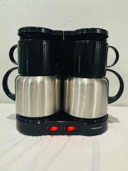 ☕ Farberware Dual Thermal Coffee Maker w/ 2 Stainless Steel Carafes