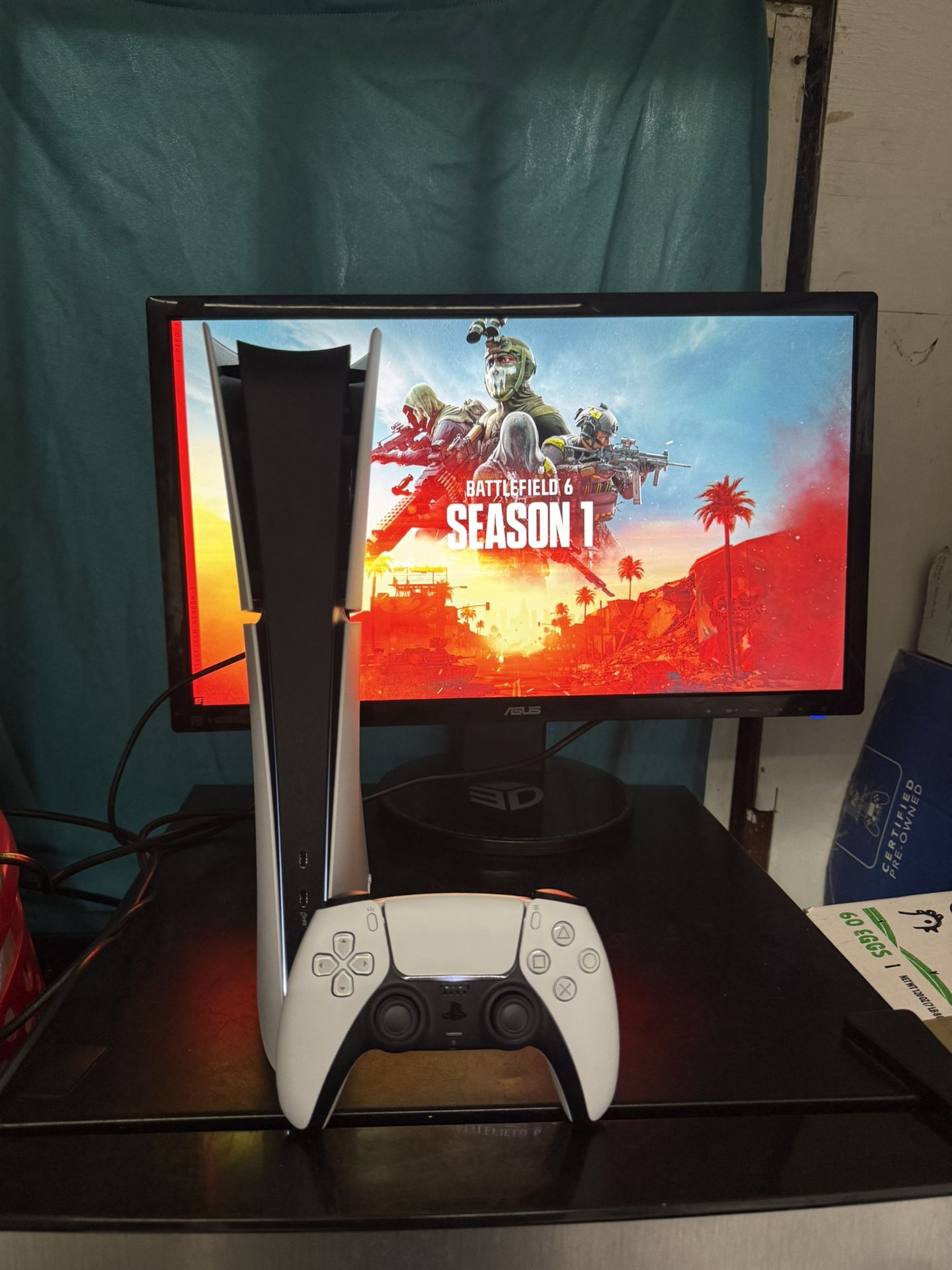 Almost New PS5 Slim Digital With A Lot Of Free Games Installed