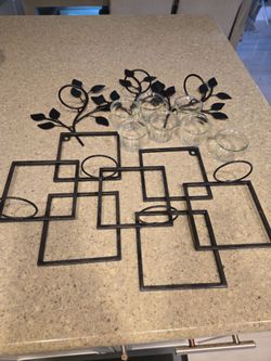 Wall decor, candle holders