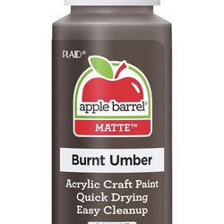 Apple Barrel Acrylic Paint in Assorted Colors 2 oz 20512 Burnt Umber Pack of 24