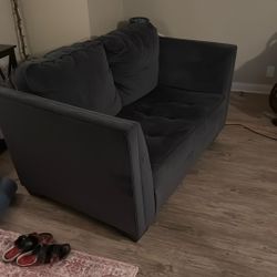 Grey Love Seat 