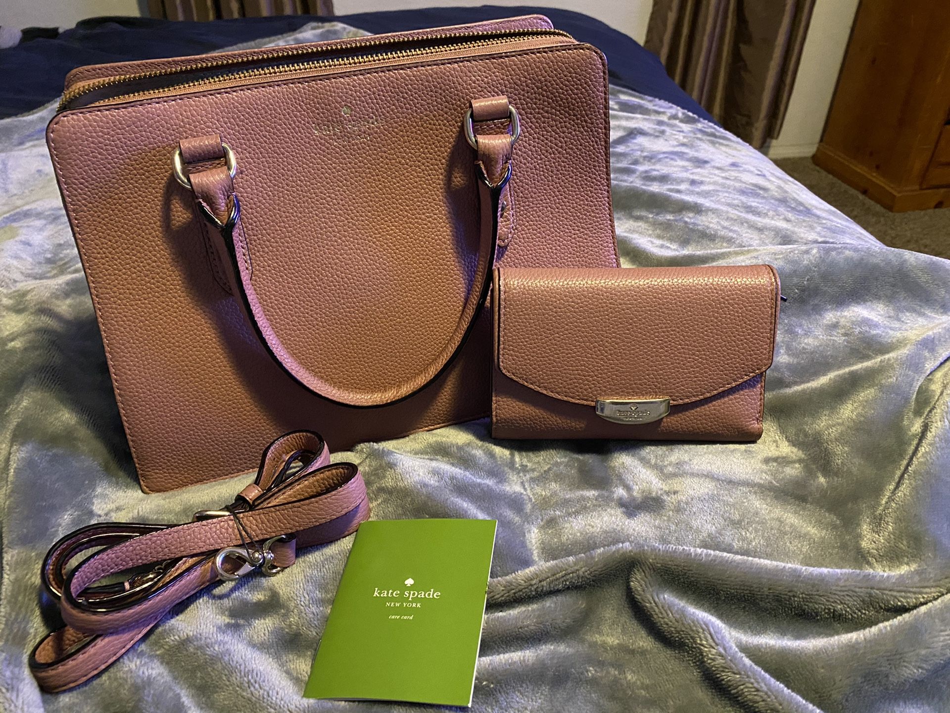 Used Authentic Kate Spade Purse with Authentic matching Wallet