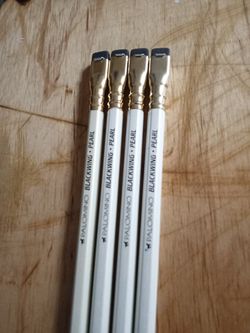 4 Blackening Pencils. Pearl  With Horse Logo