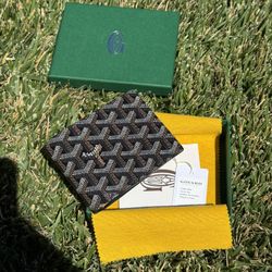 Black Goyard Victoire Bifold Wallet