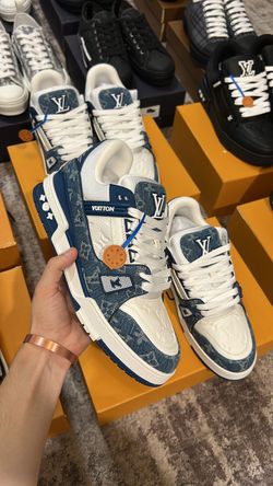 Louis Vuitton LV Trainer Sneakers Denim Blue