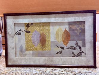 Bed Bath & Beyond Art Leaf Gray Framed Wall Art