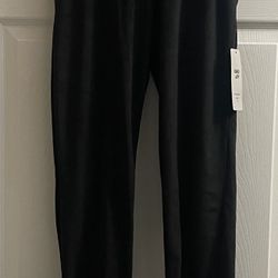 Brand New Black Velour Active Pants Size Small