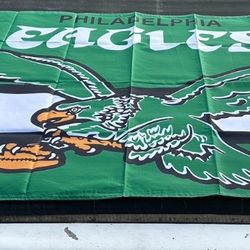 PHILADELPHIA Eagles Throwback Eagle 2 Sided 3’ X 5’ Flag