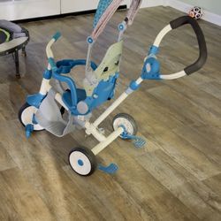 Little Tikes Perfect Fit 4-in-1 Trike Teal Scooter Kids