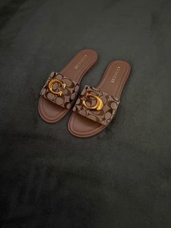 Brown Coach sandals
