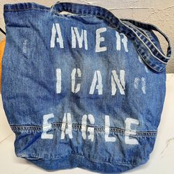 American Eagle Outfitters Distressed Denim Tote Bag