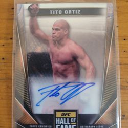 Tito ortiz topps chrome 2024 Autograph Card