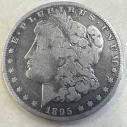 U.S. 1895-O Morgan Silver Dollar Coin Rare Date- YOU GRADE!
