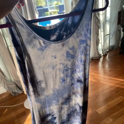 TANK DRESS M/L, Blue 
