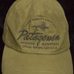 Patagonia Hat Adjustable Green Angling Outfitters Organic Hemp Strapback L/xl