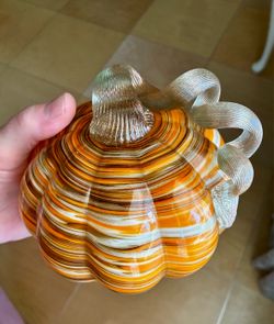 Glass blown Pumpkin