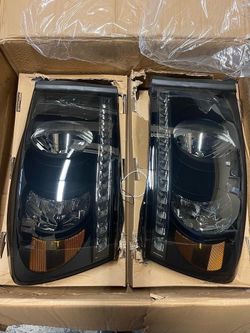 LA Zona Auto Parts 06 To 2009 Dodge Ram Smoked Headlights Luces Micas Calaveras Faros Ahumados