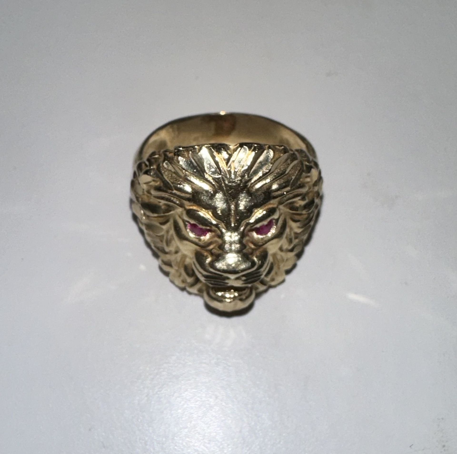 Lion 14k Gold Ring