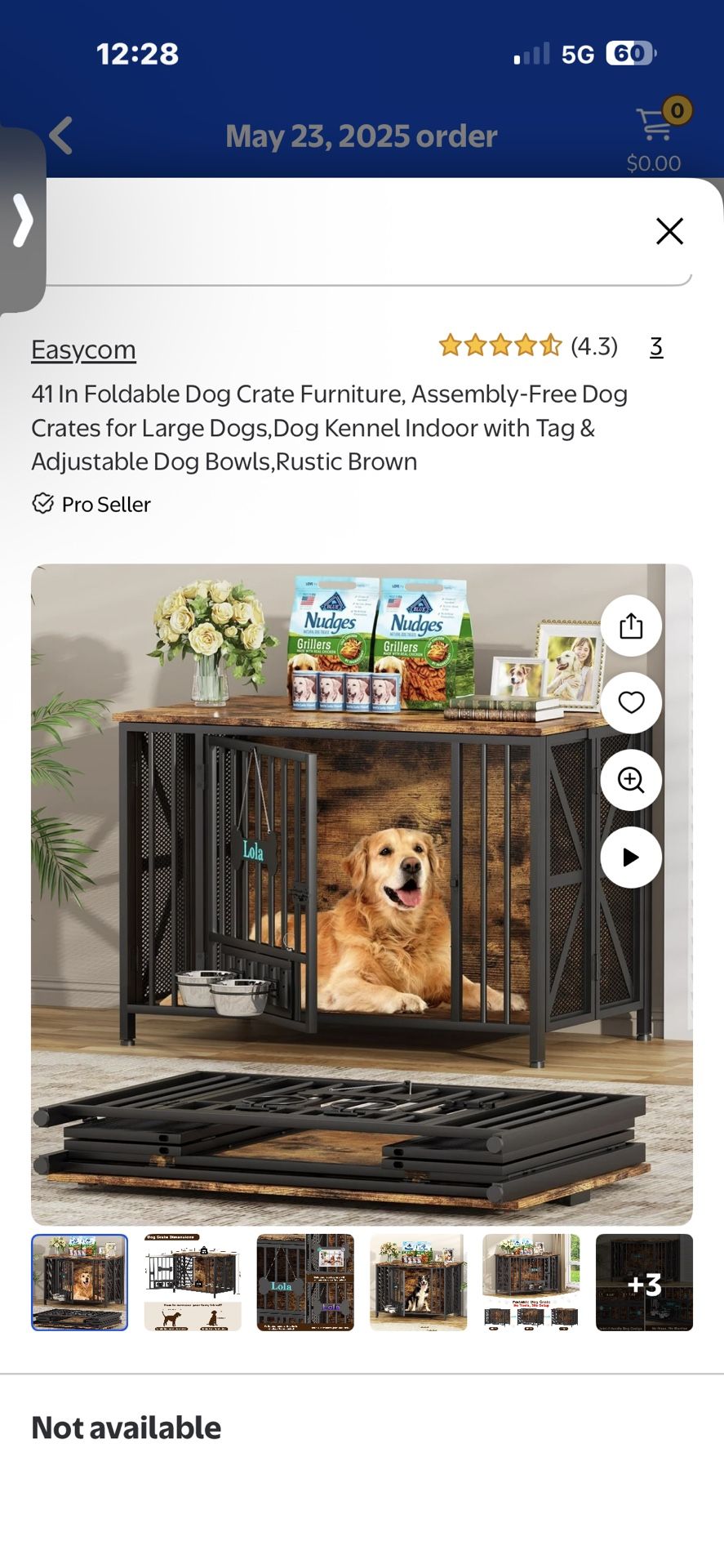 Foldable Dog Crate Furniture