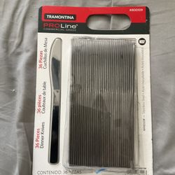 Tramontina Pro Line 35pcs Dinner Butter Knife SS Metal Commercial Grade Flatware 