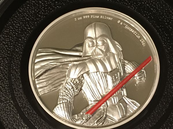 darth vader 2 oz silver coin