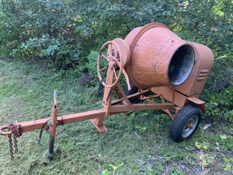Jaeger trailer mounted cement mixer